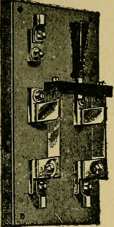 An illustration from Modern electrical construction; a reliable, practical guide for the beginner in electrical construction, showing the latest approved methods of installing work of all kinds according to the safety rules of the National board of fire underwriters, 1905, leaf 192