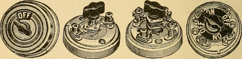 An illustration from Modern electrical construction; a reliable, practical guide for the beginner in electrical construction, showing the latest approved methods of installing work of all kinds according to the safety rules of the National board of fire underwriters, 1905, leaf 195