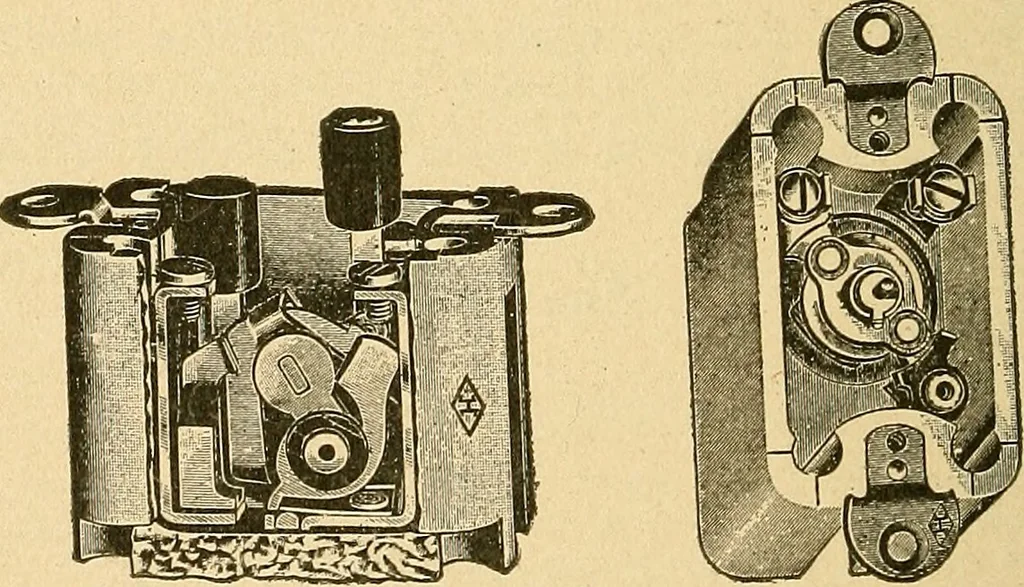An illustration from Modern electrical construction; a reliable, practical guide for the beginner in electrical construction, showing the latest approved methods of installing work of all kinds according to the safety rules of the National board of fire underwriters, 1905, leaf 195