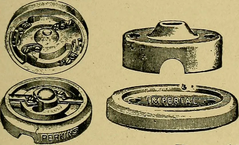 An illustration from Modern electrical construction; a reliable, practical guide for the beginner in electrical construction, showing the latest approved methods of installing work of all kinds according to the safety rules of the National board of fire underwriters, 1905, leaf 206