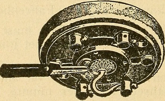 An illustration from Modern electrical construction; a reliable, practical guide for the beginner in electrical construction, showing the latest approved methods of installing work of all kinds according to the safety rules of the National board of fire underwriters, 1905, leaf 211