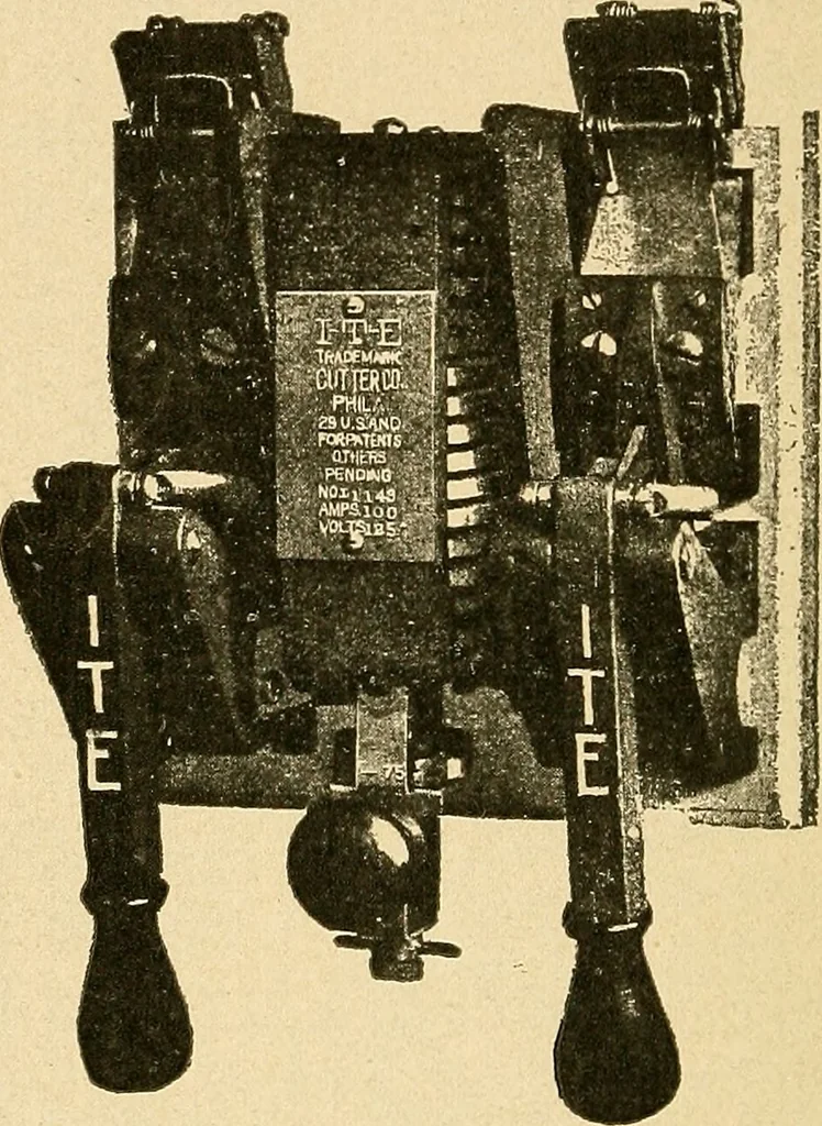 An illustration from Modern electrical construction; a reliable, practical guide for the beginner in electrical construction, showing the latest approved methods of installing work of all kinds according to the safety rules of the National board of fire underwriters, 1905, leaf 75