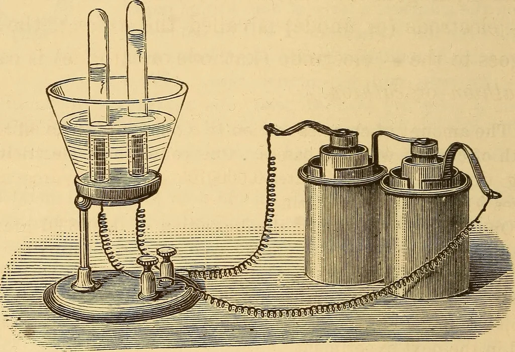 An illustration from Modern electricity and magnetism, theoretically and practically considered, 1885, leaf 115