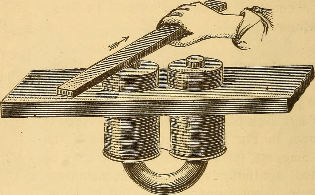 An illustration from Modern electricity and magnetism, theoretically and practically considered, 1885, leaf 155