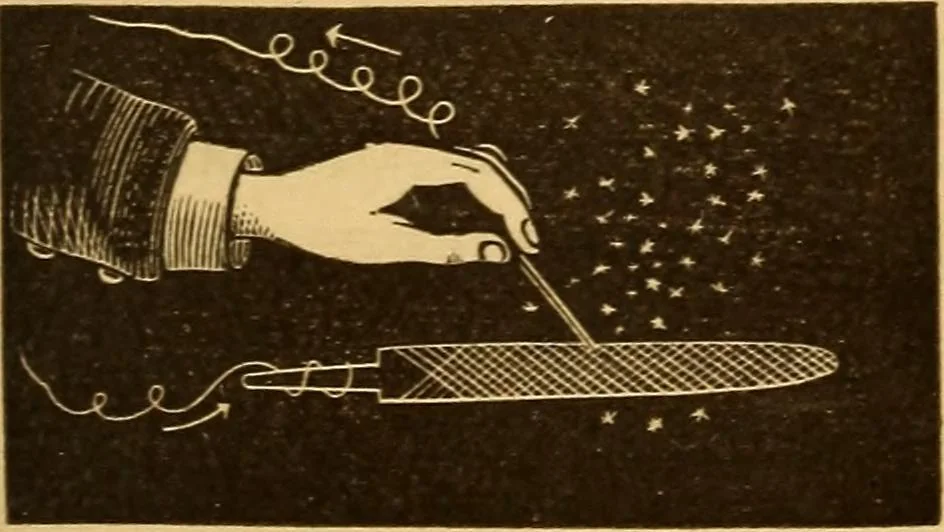 An illustration from Modern electricity and magnetism, theoretically and practically considered, 1885, leaf 18
