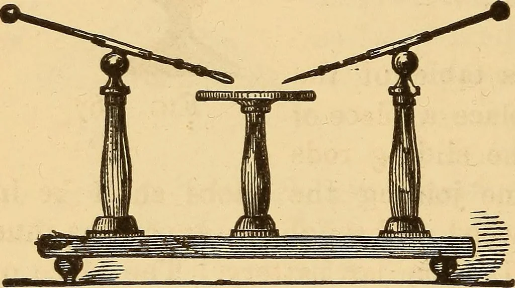 An illustration from Modern electricity and magnetism, theoretically and practically considered, 1885, leaf 75