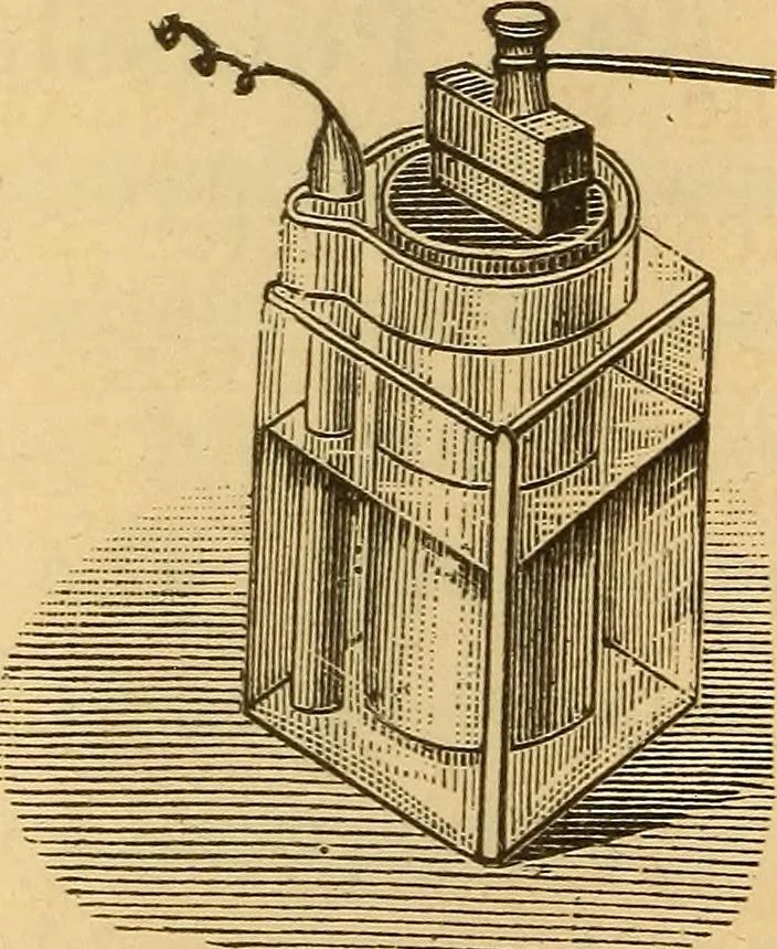 An illustration from Modern electricity and magnetism, theoretically and practically considered, 1885, leaf 99