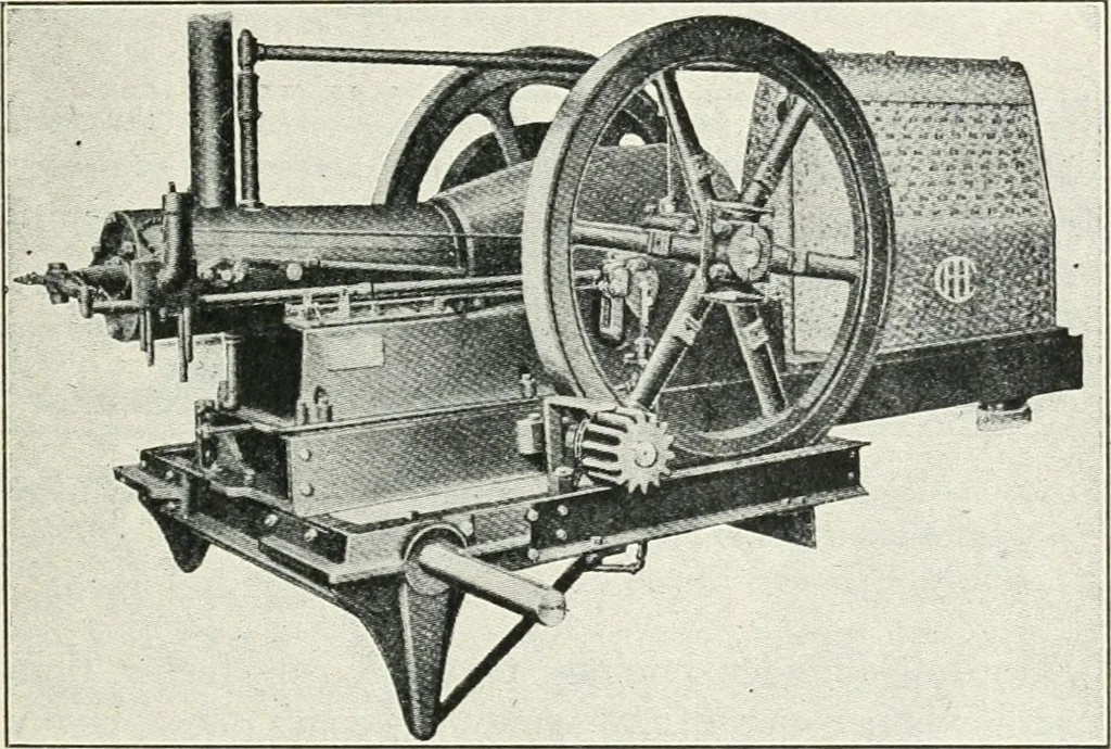 An illustration from The modern gas tractor, its construction, utility, operation and repair: a practical treatise defining every branch of up-to-date gas tractor engineering, driving and maintenance in a non-technical manner. Considers fully all types of power plants and their components, methods of drive and speed changing mechanisms. Describes design and construction as well as practical application of tractors in the field, 1919, leaf 114