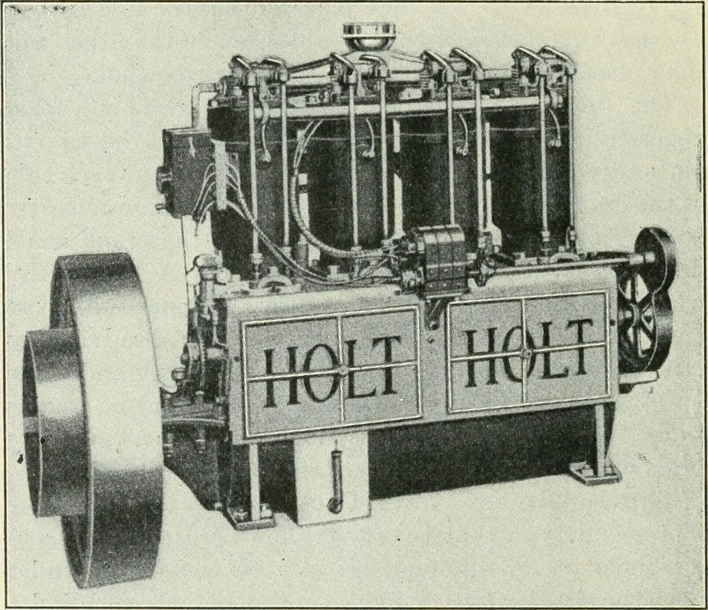 An illustration from The modern gas tractor, its construction, utility, operation and repair: a practical treatise defining every branch of up-to-date gas tractor engineering, driving and maintenance in a non-technical manner. Considers fully all types of power plants and their components, methods of drive and speed changing mechanisms. Describes design and construction as well as practical application of tractors in the field, 1919, leaf 125