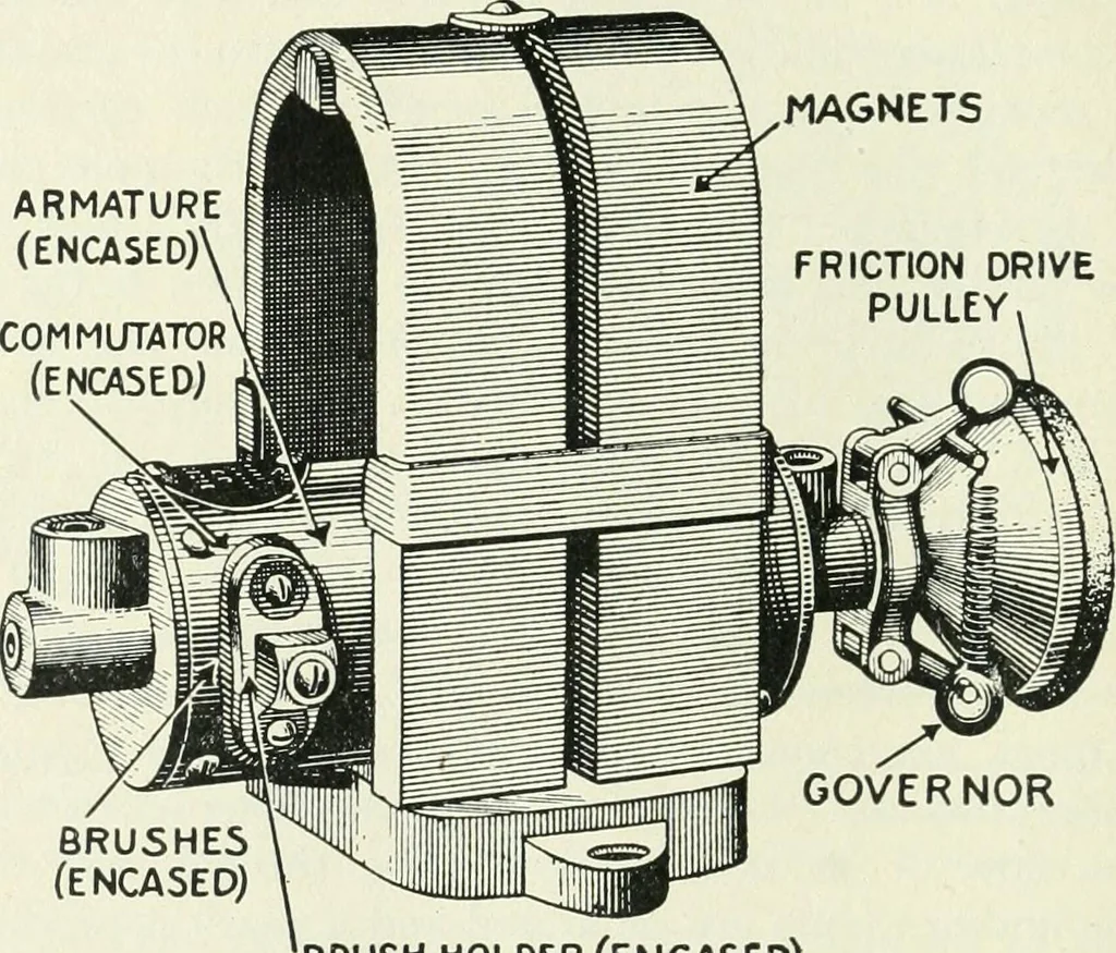 An illustration from The modern gas tractor, its construction, utility, operation and repair: a practical treatise defining every branch of up-to-date gas tractor engineering, driving and maintenance in a non-technical manner. Considers fully all types of power plants and their components, methods of drive and speed changing mechanisms. Describes design and construction as well as practical application of tractors in the field, 1919, leaf 205