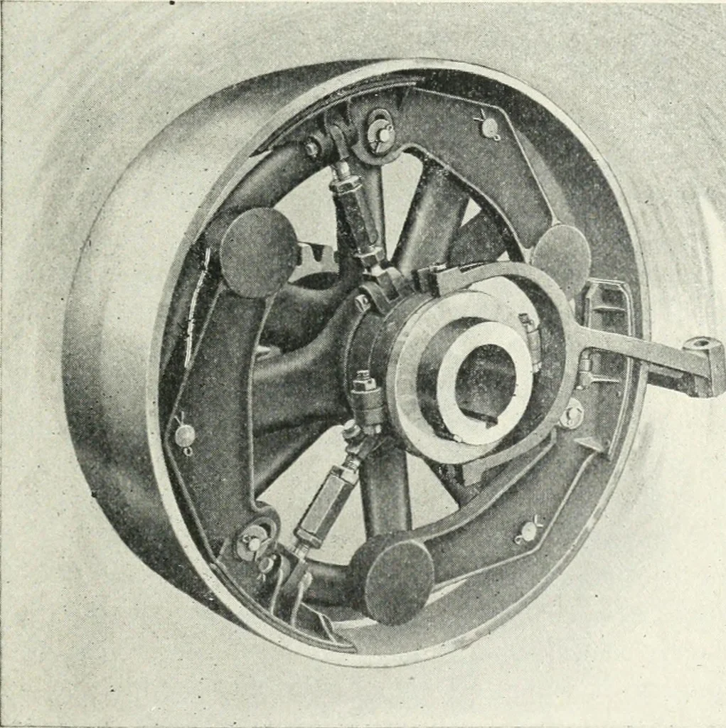 An illustration from The modern gas tractor, its construction, utility, operation and repair: a practical treatise defining every branch of up-to-date gas tractor engineering, driving and maintenance in a non-technical manner. Considers fully all types of power plants and their components, methods of drive and speed changing mechanisms. Describes design and construction as well as practical application of tractors in the field, 1919, leaf 258