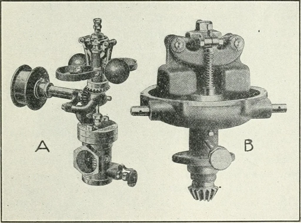 An illustration from The modern gas tractor, its construction, utility, operation and repair: a practical treatise defining every branch of up-to-date gas tractor engineering, driving and maintenance in a non-technical manner. Considers fully all types of power plants and their components, methods of drive and speed changing mechanisms. Describes design and construction as well as practical application of tractors in the field, 1919, leaf 336