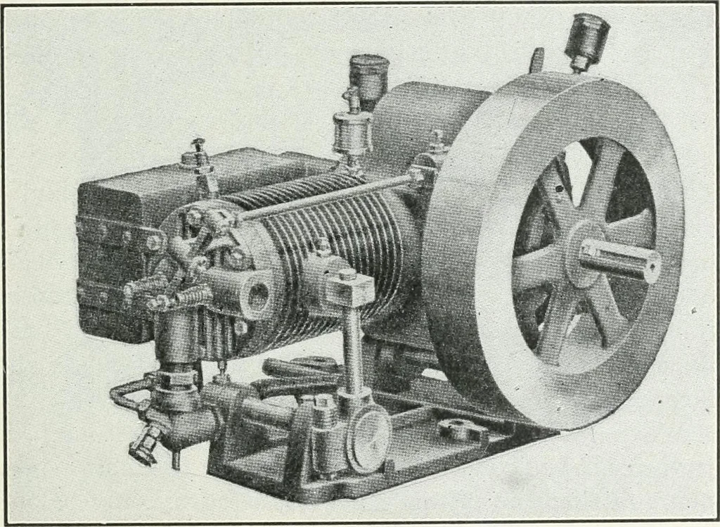 An illustration from The modern gas tractor, its construction, utility, operation and repair: a practical treatise defining every branch of up-to-date gas tractor engineering, driving and maintenance in a non-technical manner. Considers fully all types of power plants and their components, methods of drive and speed changing mechanisms. Describes design and construction as well as practical application of tractors in the field, 1919, leaf 338