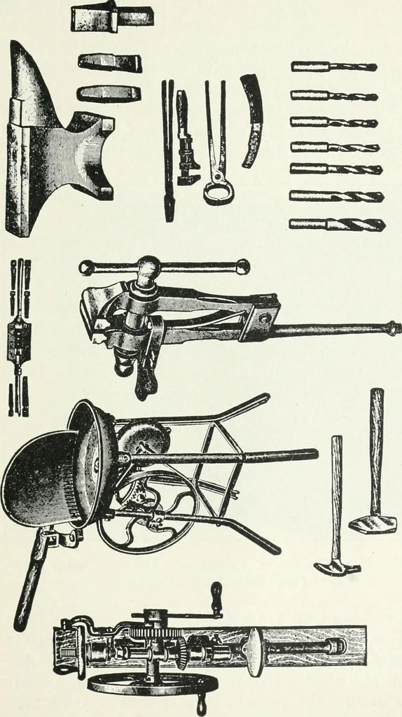 An illustration from The modern gas tractor, its construction, utility, operation and repair: a practical treatise defining every branch of up-to-date gas tractor engineering, driving and maintenance in a non-technical manner. Considers fully all types of power plants and their components, methods of drive and speed changing mechanisms. Describes design and construction as well as practical application of tractors in the field, 1919, leaf 370