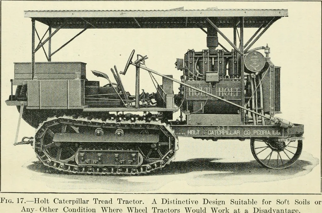 An illustration from The modern gas tractor, its construction, utility, operation and repair: a practical treatise defining every branch of up-to-date gas tractor engineering, driving and maintenance in a non-technical manner. Considers fully all types of power plants and their components, methods of drive and speed changing mechanisms. Describes design and construction as well as practical application of tractors in the field, 1919, leaf 89