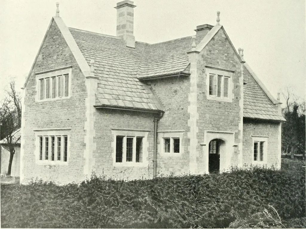 An illustration from The modern home; a book of British domestic architecture for moderate incomes; a companion volume to "The British home of to-day";, 1906, leaf 101