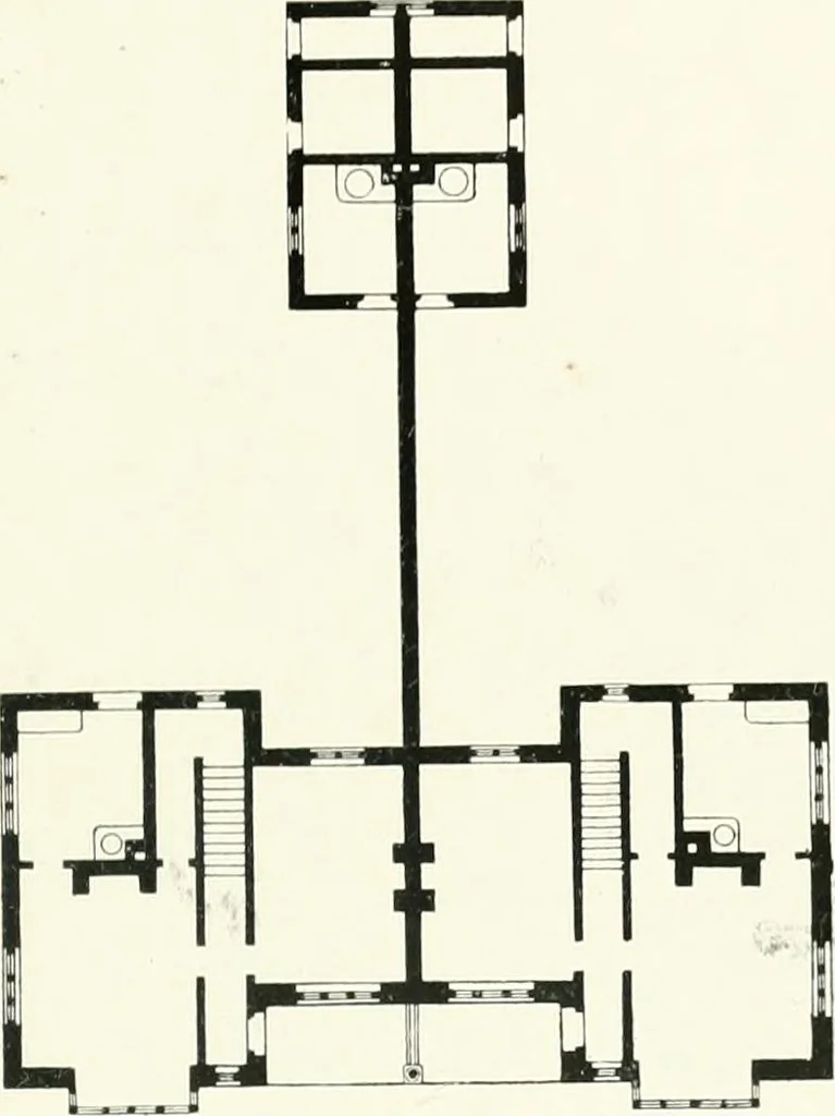 An illustration from The modern home; a book of British domestic architecture for moderate incomes; a companion volume to "The British home of to-day";, 1906, leaf 102