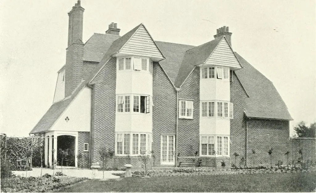 An illustration from The modern home; a book of British domestic architecture for moderate incomes; a companion volume to "The British home of to-day";, 1906, leaf 103