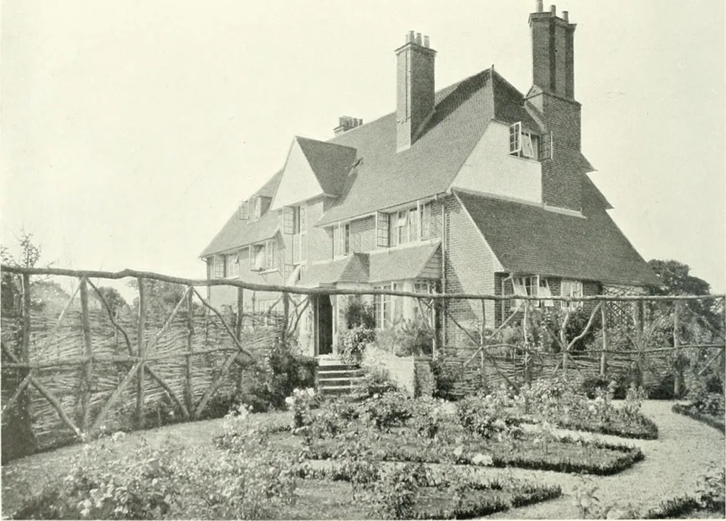 An illustration from The modern home; a book of British domestic architecture for moderate incomes; a companion volume to "The British home of to-day";, 1906, leaf 103