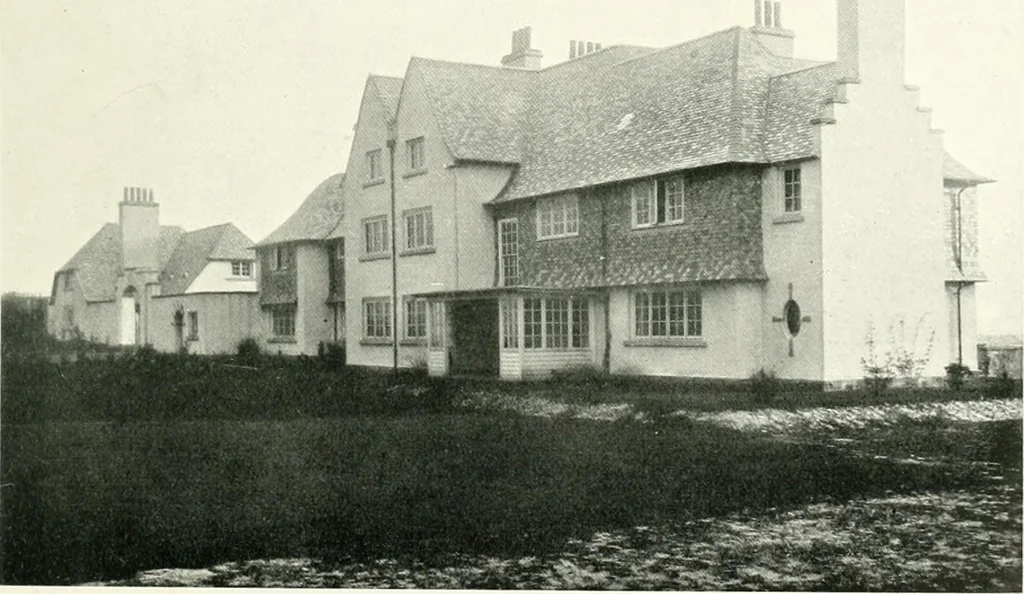 An illustration from The modern home; a book of British domestic architecture for moderate incomes; a companion volume to "The British home of to-day";, 1906, leaf 104