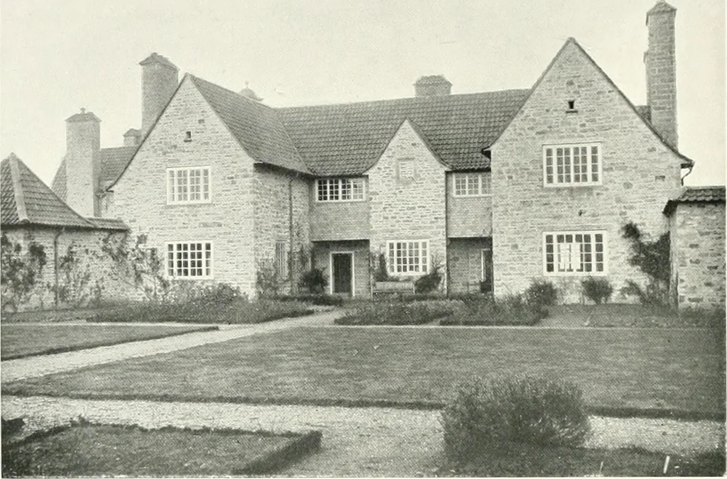 An illustration from The modern home; a book of British domestic architecture for moderate incomes; a companion volume to "The British home of to-day";, 1906, leaf 105
