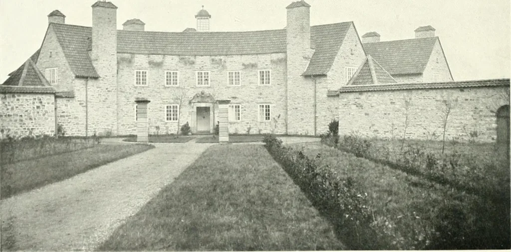 An illustration from The modern home; a book of British domestic architecture for moderate incomes; a companion volume to "The British home of to-day";, 1906, leaf 105