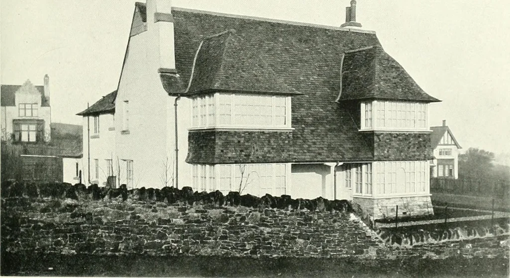 An illustration from The modern home; a book of British domestic architecture for moderate incomes; a companion volume to "The British home of to-day";, 1906, leaf 106