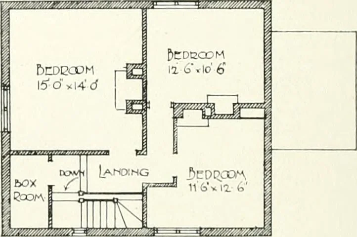 An illustration from The modern home; a book of British domestic architecture for moderate incomes; a companion volume to "The British home of to-day";, 1906, leaf 111