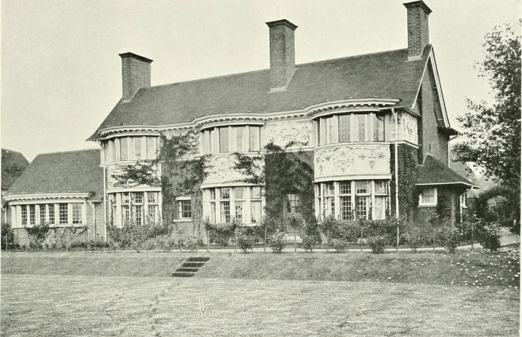 An illustration from The modern home; a book of British domestic architecture for moderate incomes; a companion volume to "The British home of to-day";, 1906, leaf 112