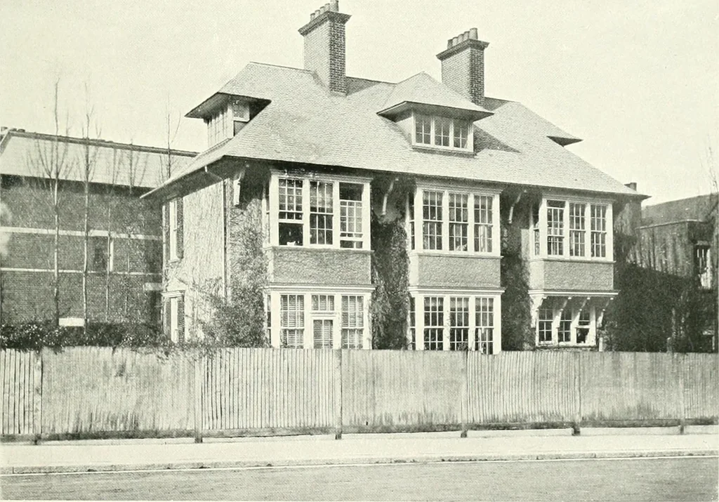 An illustration from The modern home; a book of British domestic architecture for moderate incomes; a companion volume to "The British home of to-day";, 1906, leaf 112