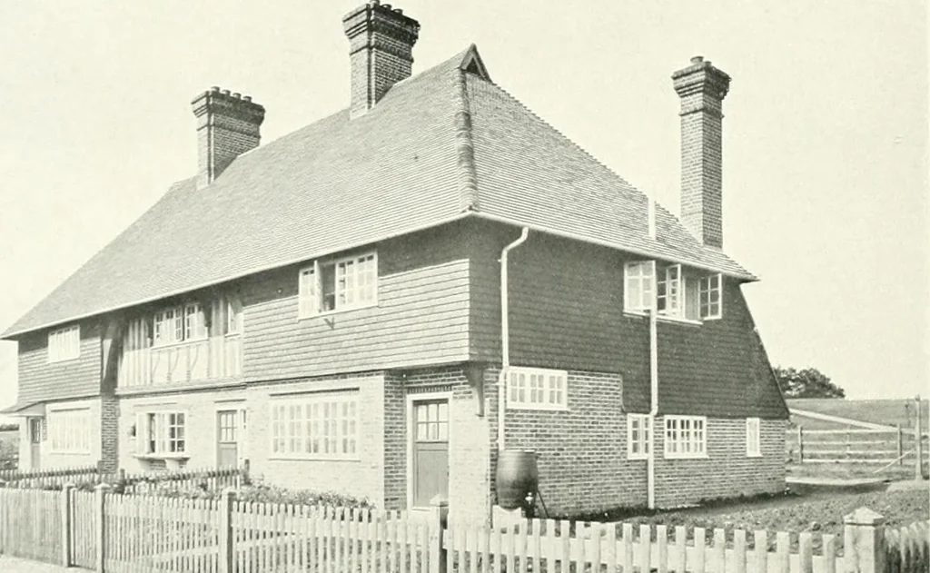An illustration from The modern home; a book of British domestic architecture for moderate incomes; a companion volume to "The British home of to-day";, 1906, leaf 113