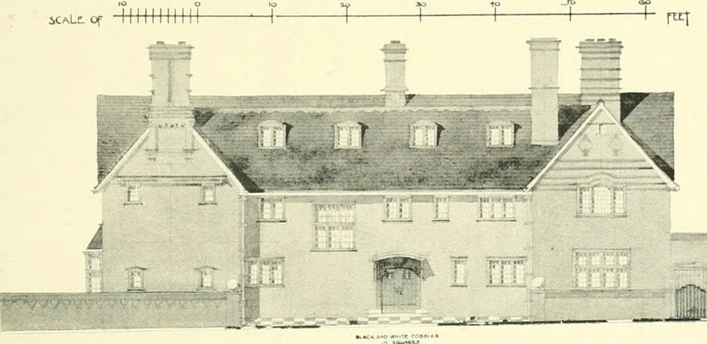 An illustration from The modern home; a book of British domestic architecture for moderate incomes; a companion volume to "The British home of to-day";, 1906, leaf 120