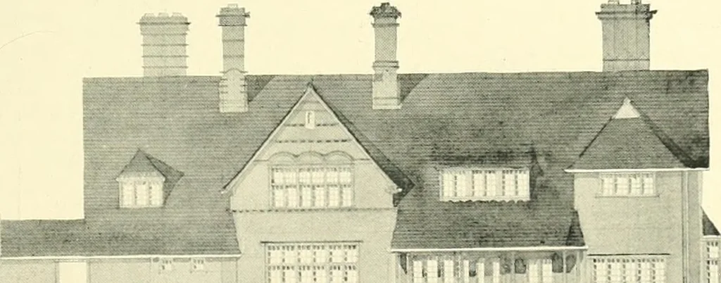 An illustration from The modern home; a book of British domestic architecture for moderate incomes; a companion volume to "The British home of to-day";, 1906, leaf 120