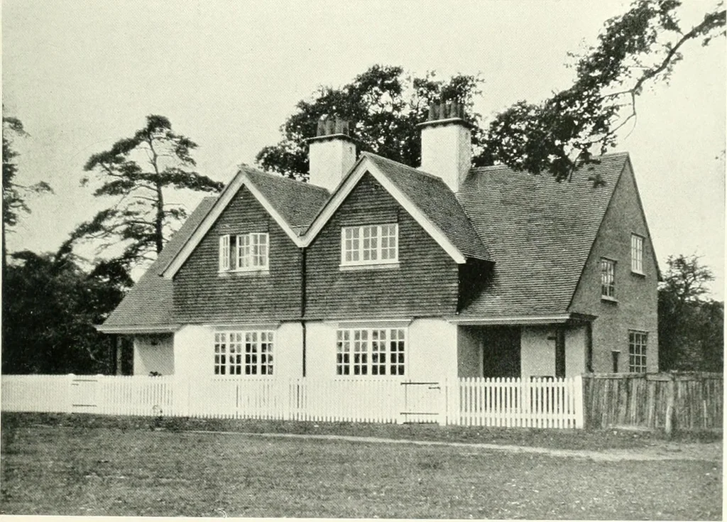 An illustration from The modern home; a book of British domestic architecture for moderate incomes; a companion volume to "The British home of to-day";, 1906, leaf 124