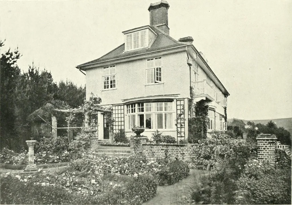 An illustration from The modern home; a book of British domestic architecture for moderate incomes; a companion volume to "The British home of to-day";, 1906, leaf 129