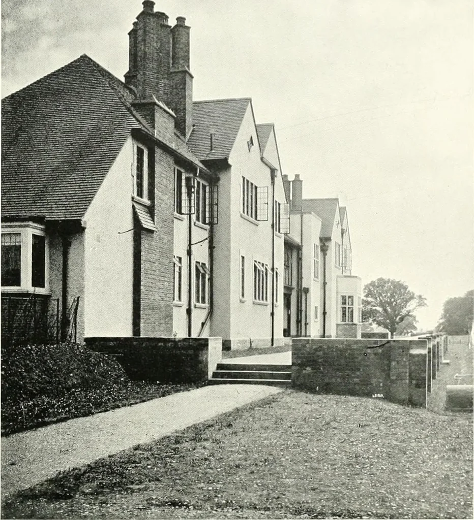 An illustration from The modern home; a book of British domestic architecture for moderate incomes; a companion volume to "The British home of to-day";, 1906, leaf 135