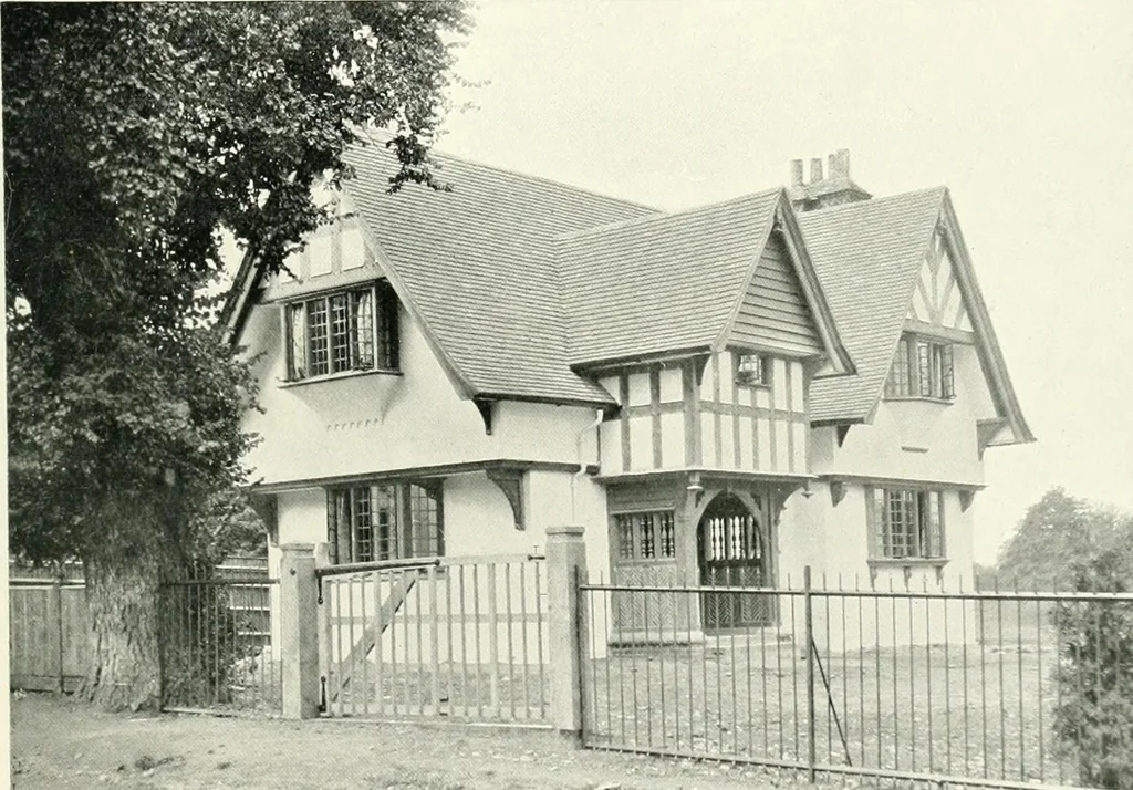 An illustration from The modern home; a book of British domestic architecture for moderate incomes; a companion volume to "The British home of to-day";, 1906, leaf 138