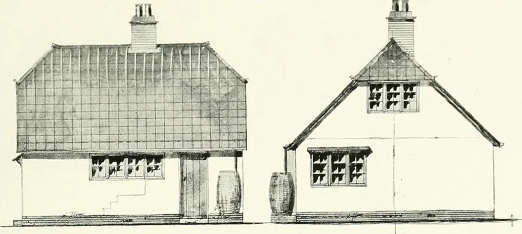 An illustration from The modern home; a book of British domestic architecture for moderate incomes; a companion volume to "The British home of to-day";, 1906, leaf 140