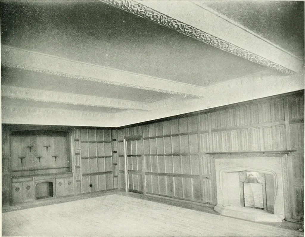 An illustration from The modern home; a book of British domestic architecture for moderate incomes; a companion volume to "The British home of to-day";, 1906, leaf 156