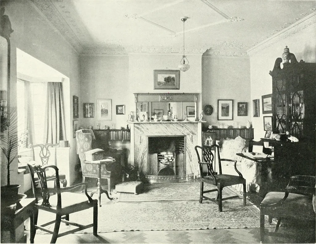 An illustration from The modern home; a book of British domestic architecture for moderate incomes; a companion volume to "The British home of to-day";, 1906, leaf 157