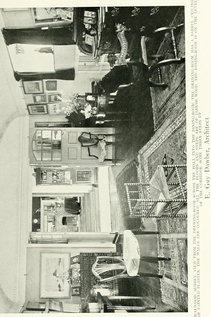 An illustration from The modern home; a book of British domestic architecture for moderate incomes; a companion volume to "The British home of to-day";, 1906, leaf 158
