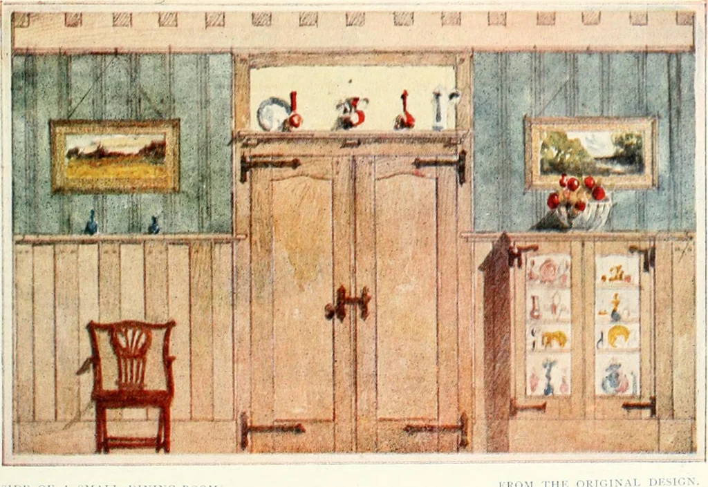 An illustration from The modern home; a book of British domestic architecture for moderate incomes; a companion volume to "The British home of to-day";, 1906, leaf 162