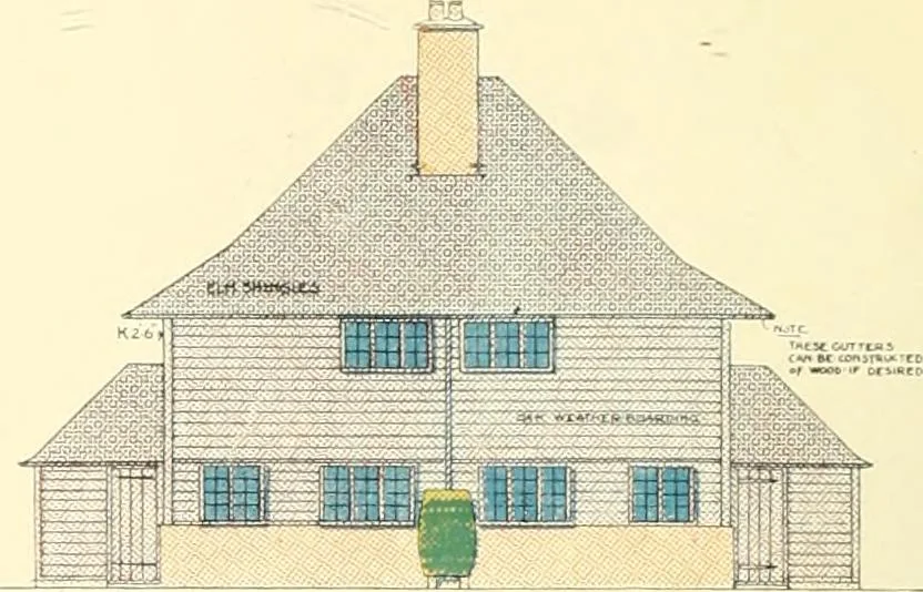 An illustration from The modern home; a book of British domestic architecture for moderate incomes; a companion volume to "The British home of to-day";, 1906, leaf 29