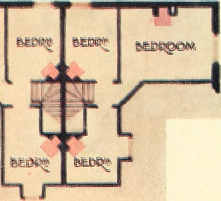 An illustration from The modern home; a book of British domestic architecture for moderate incomes; a companion volume to "The British home of to-day";, 1906, leaf 42