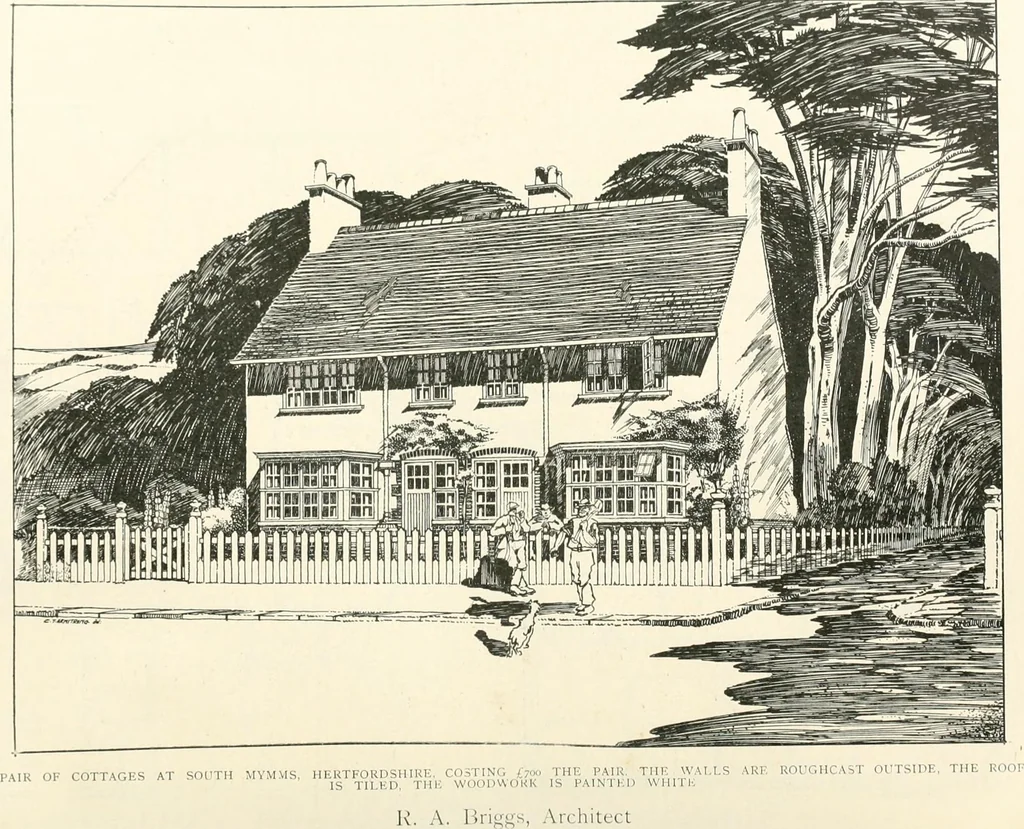 An illustration from The modern home; a book of British domestic architecture for moderate incomes; a companion volume to "The British home of to-day";, 1906, leaf 67