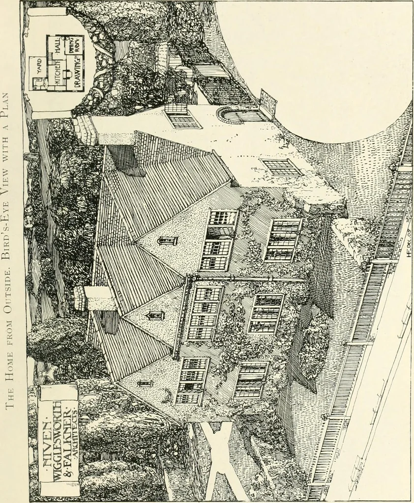 An illustration from The modern home; a book of British domestic architecture for moderate incomes; a companion volume to "The British home of to-day";, 1906, leaf 68