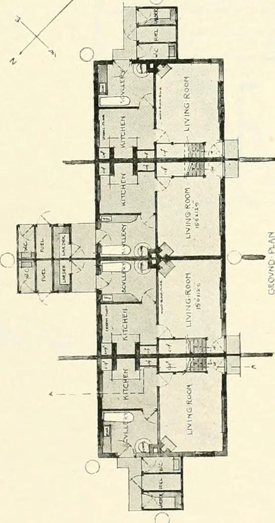 An illustration from The modern home; a book of British domestic architecture for moderate incomes; a companion volume to "The British home of to-day";, 1906, leaf 82