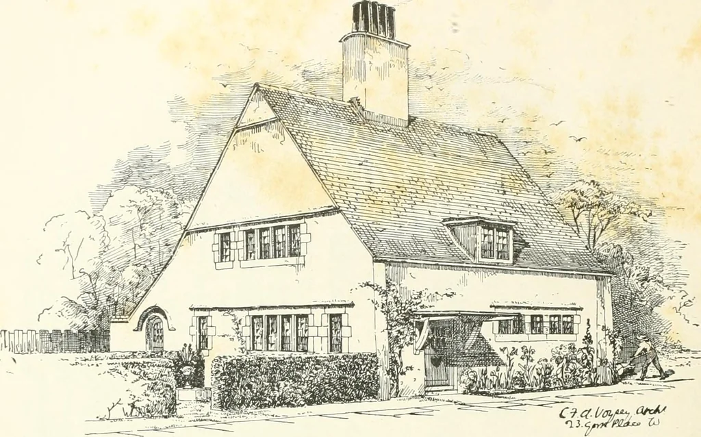 An illustration from The modern home; a book of British domestic architecture for moderate incomes; a companion volume to "The British home of to-day";, 1906, leaf 83