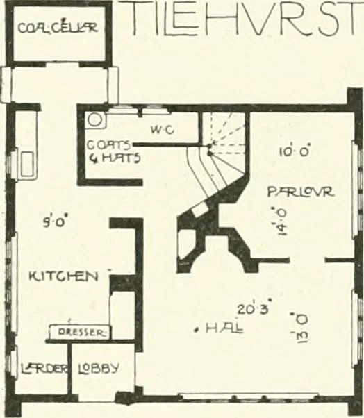 An illustration from The modern home; a book of British domestic architecture for moderate incomes; a companion volume to "The British home of to-day";, 1906, leaf 83