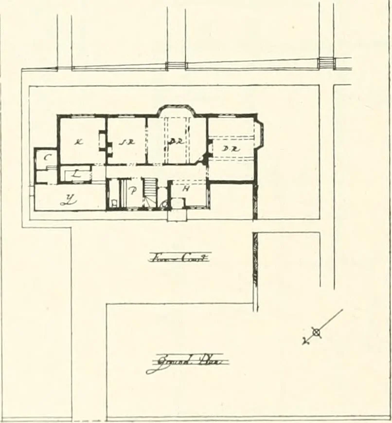 An illustration from The modern home; a book of British domestic architecture for moderate incomes; a companion volume to "The British home of to-day";, 1906, leaf 89